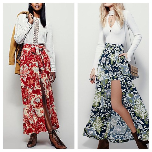 Free People Dresses & Skirts - ❤️SOLD❤️ People Maxi Red Rouge Skirt