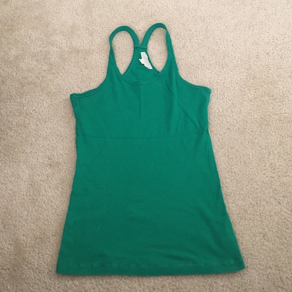 Green tank top