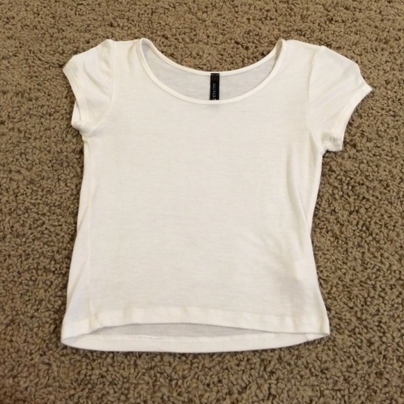 white crop top