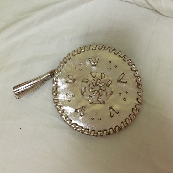 Gold Jack Rogers change purse