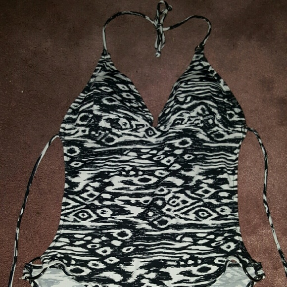 Halter one piece swimsuit