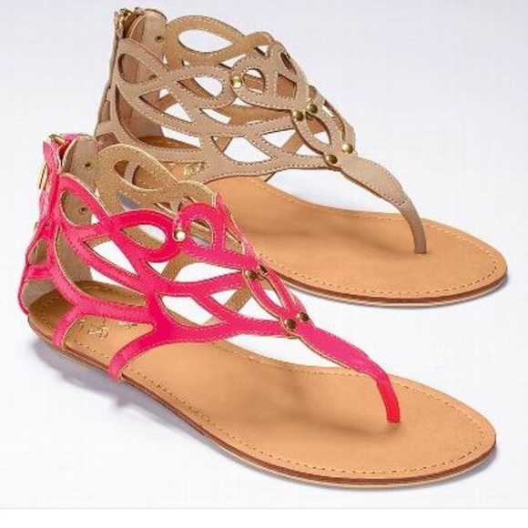 Colin Stuart Hot Pink Neon Sandals