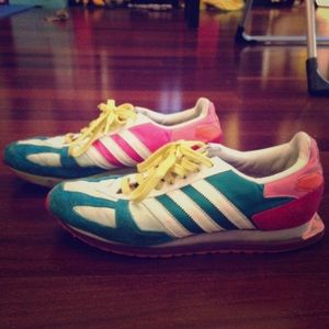 Adidas Originals Super Pink & Blue Sneakers