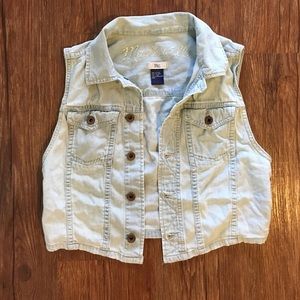 Madewell Longroad Denim Jean Vest Size Small