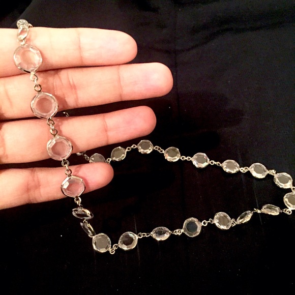 ✨NWOT✨ Ralph Lauren silver crystal necklace - Picture 2 of 4