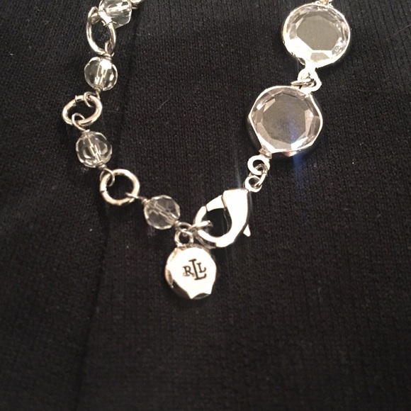 ✨NWOT✨ Ralph Lauren silver crystal necklace - Picture 3 of 4