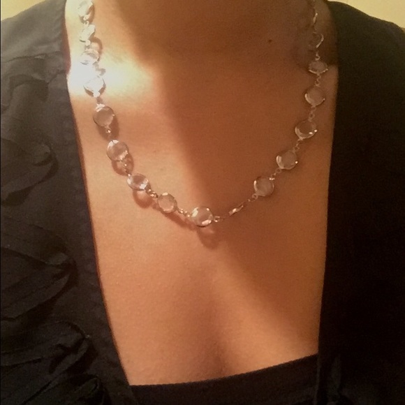 ✨NWOT✨ Ralph Lauren silver crystal necklace - Picture 4 of 4