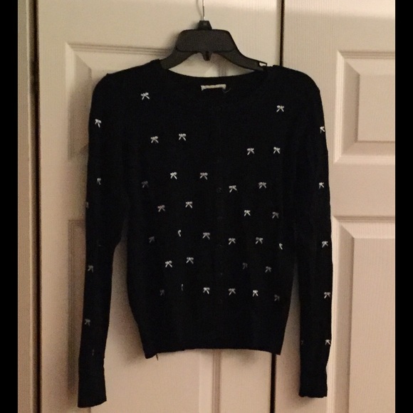 A black cardigan