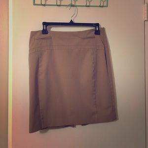 Tan pencil skirt from Express