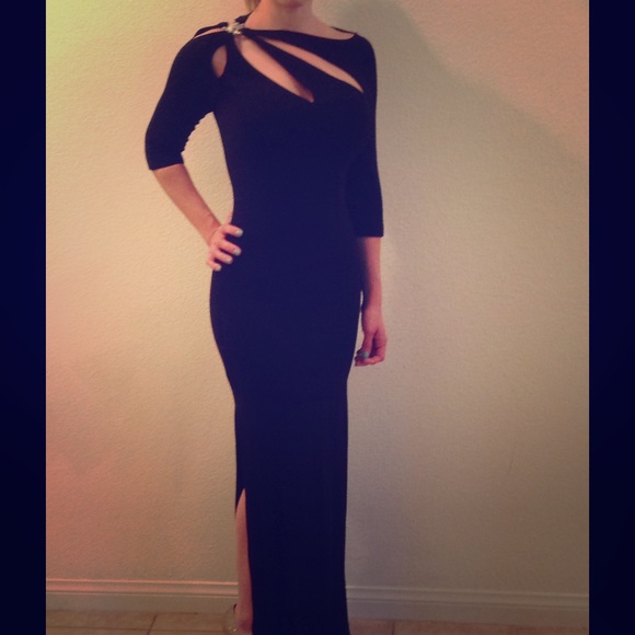 Tadashi Evening Gown with Diamond like detail