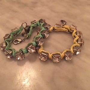 Two American Eagle Diamond Studded Bracelets