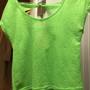 Neon green top