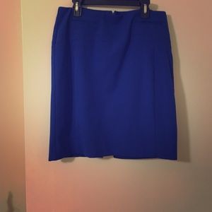Blue pencil skirt from Express