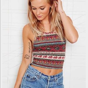 Urban Outfitters Elephant Print Halter