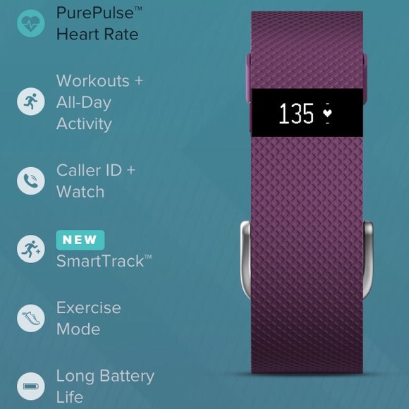 Plum Fitbit Charge HR