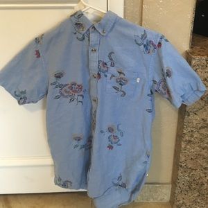 Men's obey button down shirt