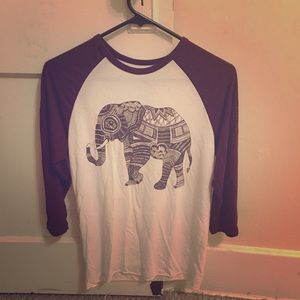 3/4 sleeve elephant tshirts