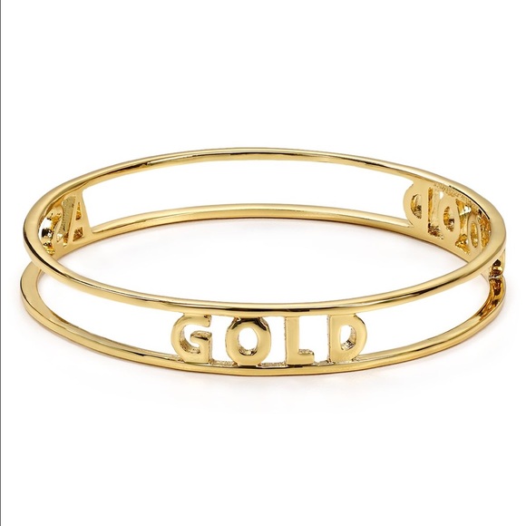 kate spade♠️ words of wisdom ‘good as gold' bangle