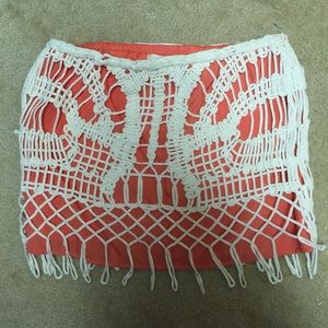 NWT coral skirt