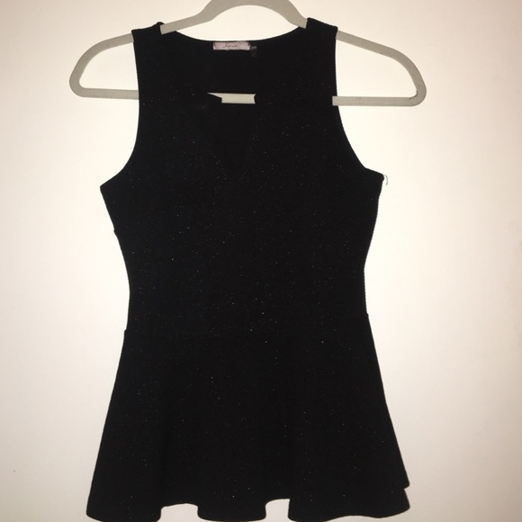 Black Peplum shirt