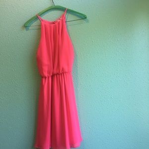 Lush Pink Summer Tea Dress