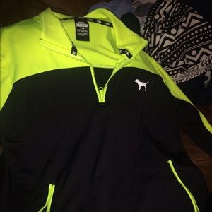 Victoria secret pink half zip up sweatshirt
