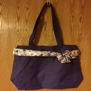 Purple Canvas Tote