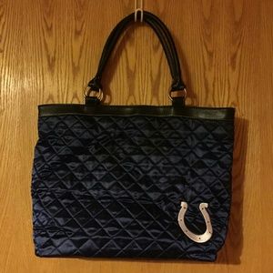 Colts quilted tote