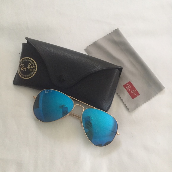 Polarized Blue Mirror Flash Aviator