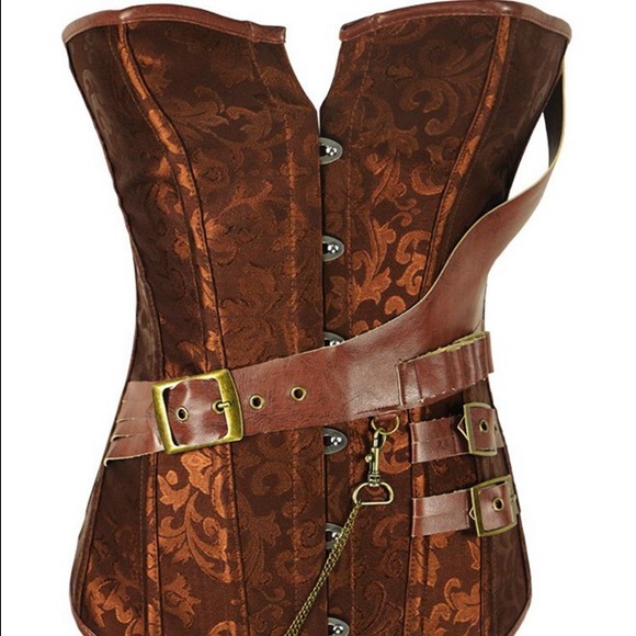 Steam punk tie up corset