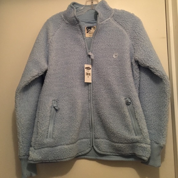 Old Navy baby blue zippered jacket - size medium
