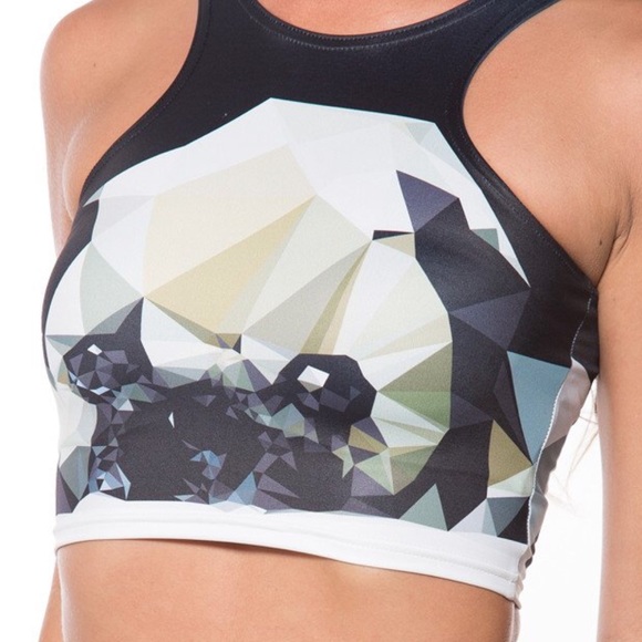 L pugism reversible crop top - black milk