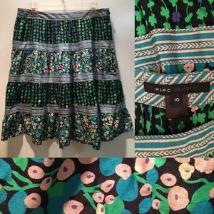 Marc Jacobs Tiered vintage boho floral skirt 2000s