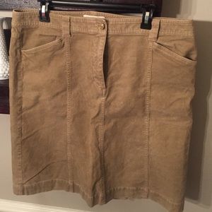 Corduroy Talbots Skirt