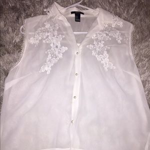 White detailed shirt