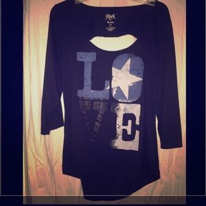 "LOVE" patriotic shirt