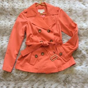 MICHAEL KORS Coral Tench Coat