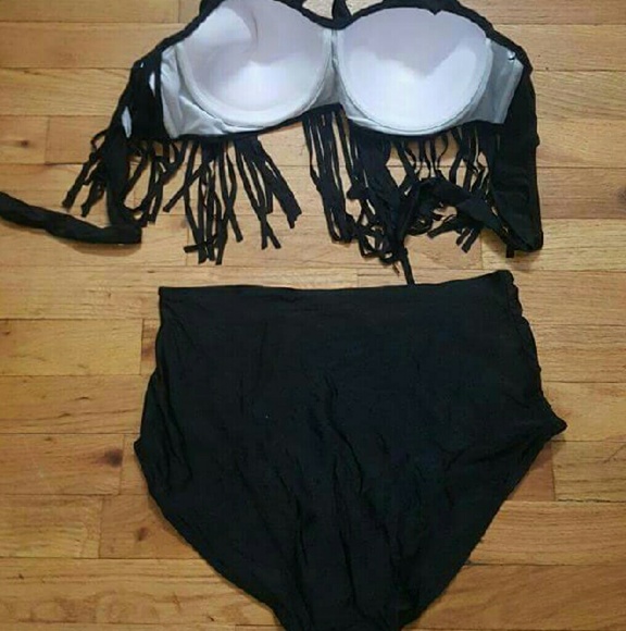 Plus Size swimwear Women High waisted Bathing Suit - Picture 3 of 4