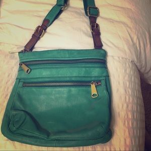 Fossil leather bag, Teel