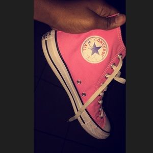 pink hightop Converse