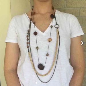 Wooden necklace set
