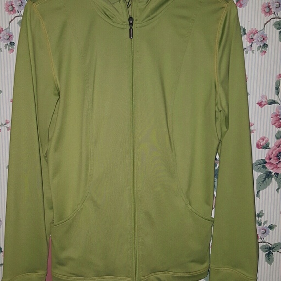 Green workout jacket