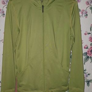 Green workout jacket