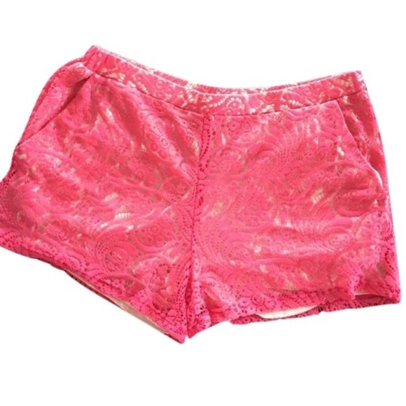 Ella Moss Pants - Pink lace knitted Ella Moss shorts super cute NWOT