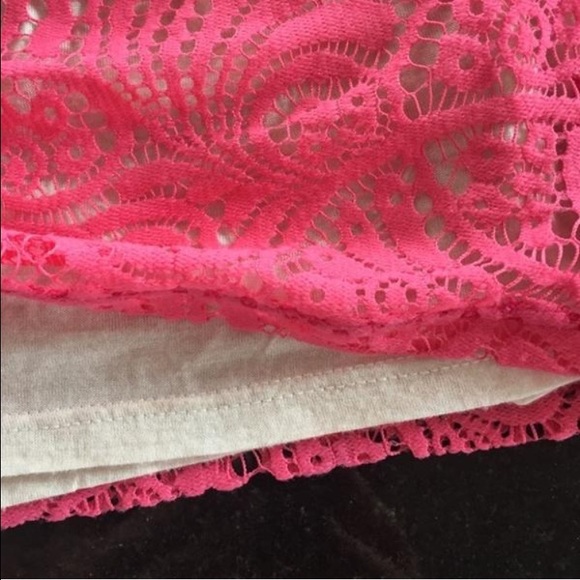 Pink lace knitted Ella Moss shorts super cute NWOT - Picture 3 of 3