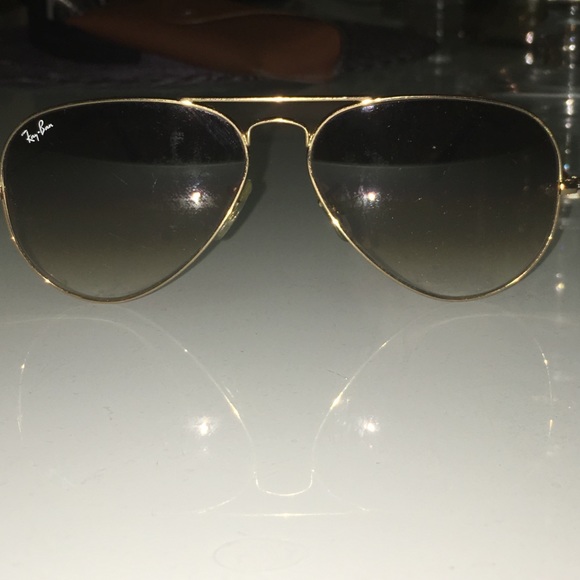 Authentic ray ban gold aviators