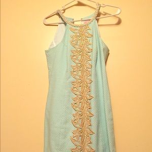 Lilly Pulitzer "pearl" embroidered shift dress