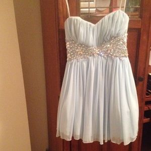 Baby blue homecoming dress