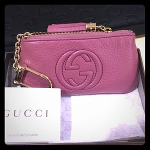 Gucci soho small wallet with key charm