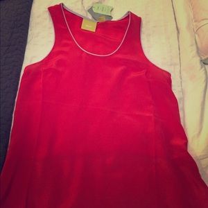 Pink/red anthropology tank